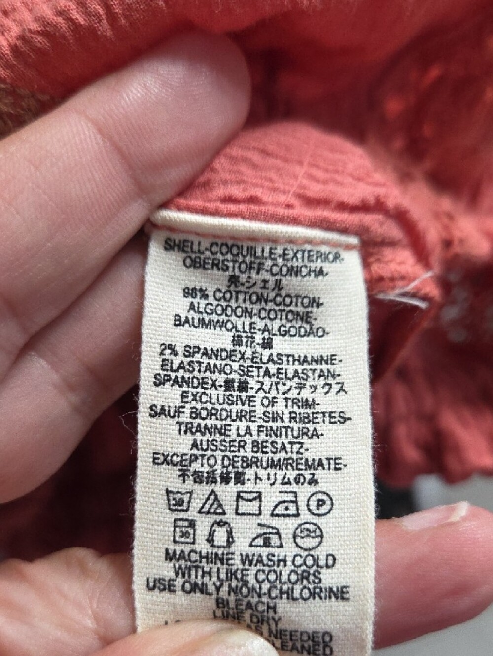 B2 Free People Rust Pink Embroidered Tie-Front Peasant Tunic - Picture 8 of 8